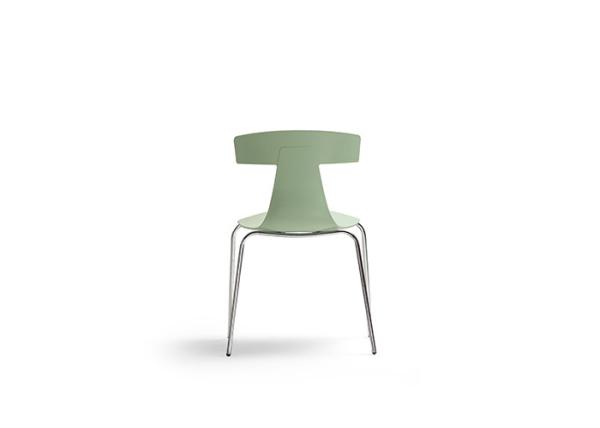 Buy cheap 48cm Metal Indoor Outdoor Chairs Green Stackable Metal Restaurant Chairs from wholesalers