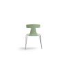 Buy cheap 48cm Metal Indoor Outdoor Chairs Green Stackable Metal Restaurant Chairs from wholesalers