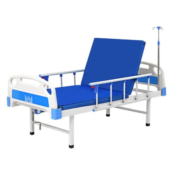 Buy cheap 46kg Manual Function Metal Hospital Nursing Bed with Crank for Home Crank Medical Bed Patient Bed from wholesalers