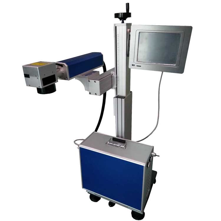 20W 30W 50W Flying Laser Marking Machine Automated On The Fly Laser Marking