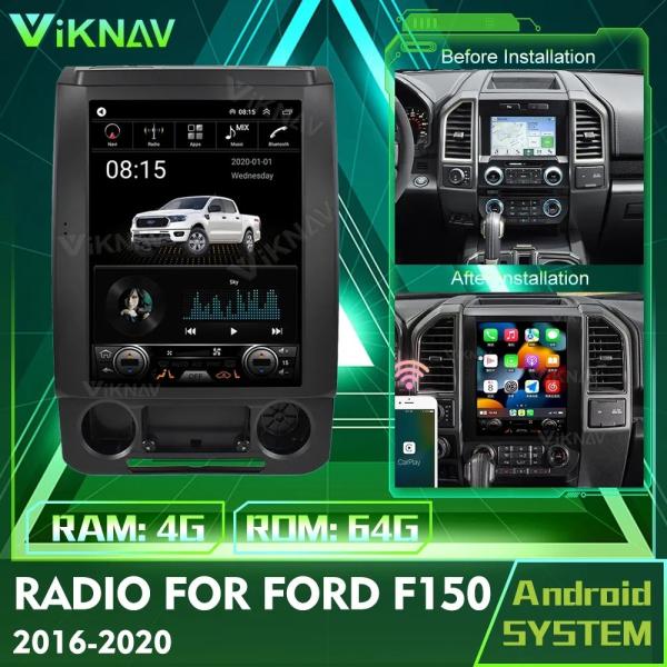 Buy cheap 12.1 Inch Android Auto Screen Stereo For 2016-2020 Ford F150 Navigation GPS Multimedia DVD Player Wireless Carplay 4G from wholesalers