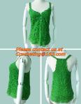 Casual Fashion, Vintage O-Neck, Sleeveless, Women Long Crochet, Chiffion Blouse