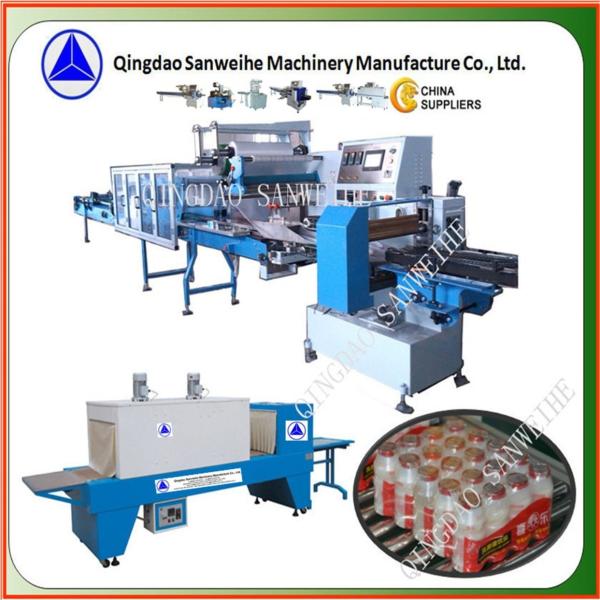 Buy cheap 1.5KW Multiple Bottles Product Packing Machine Full Sealing Automatic Shrink Packing from wholesalers