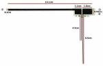 Japan Digital UHF/VHF Car Film Antenna with GT13/GT16 50Ω Input Impendence 280g
