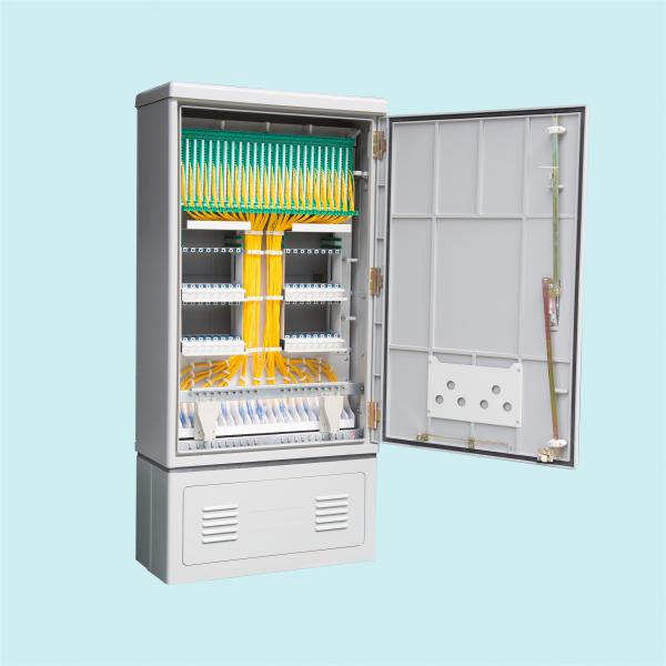 Buy cheap SMC Fiber Termination Cabinet 144/288/576 Fibers Single Side Lockable Door from wholesalers