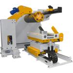 AC 4.4 Kw Sheet Metal Decoiler Uncoiler , Nut Automatic Feeder