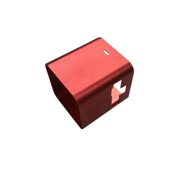 Buy cheap Deep Processing CNC Aluminum Parts Red Anodized Punching Cutting Extrusions from wholesalers