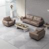 Buy cheap Office Furniture Gray Leather Modular Sectional Sofa Set for Office Collaboration from wholesalers