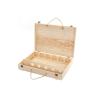 Buy cheap 6 Bottoms Personalised Wooden Wine Box , Wooden Champagne Box Natural Color from wholesalers