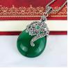 Buy cheap Thai 925 Silver Pendant Necklace Green Agate and Marcasite(JX467GREEN) from wholesalers