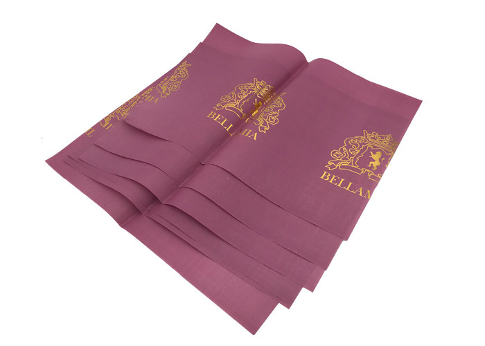 Custom Printed Pretty Red Garment Tissue Paper Packaging With Colorful Printing