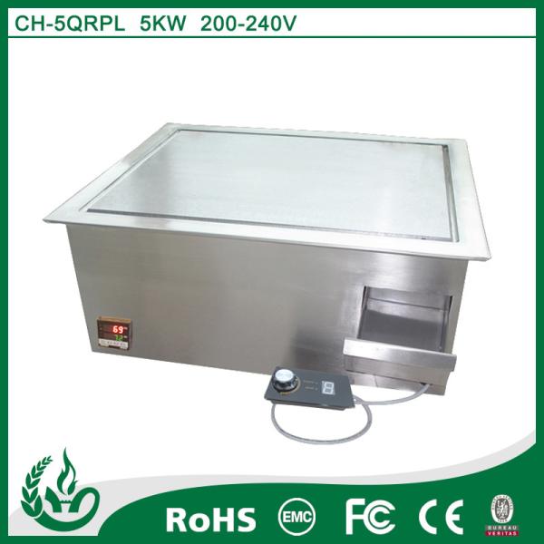 Buy cheap Stainless steel commercial built in indoor griddles 5kw from wholesalers