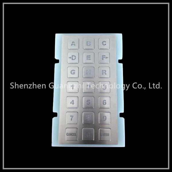 Buy cheap Personalized Metal Numeric Keypad 21 Keys Matrix Type Sus304 Stainless Steel Material from wholesalers