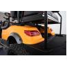 Buy cheap 48V5KW Golf Cart in White Orange 25mph steel chassis LED lighting system with back up camera from wholesalers