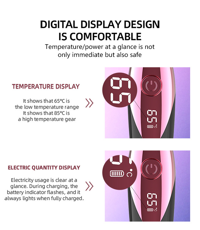 Temperature Display 90 Minutes 450mAh Battery Heated Eyelash Curler