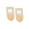 Buy cheap Engrave Rubber Wooden Card Beer Bottle Opener,Kitchen accessories, rubber wood and stainless steel made, wooden card bee from wholesalers