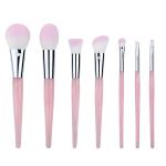 Exquisite Foundation Cosmetic Makeup Brush Set 7PCS Private Label Pink Resin