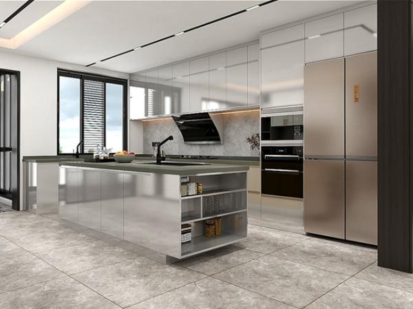 Buy cheap Stainless Steel Wall Hanging Kitchen Cabinets MDF Door Kitchen Wall Cupboards from wholesalers