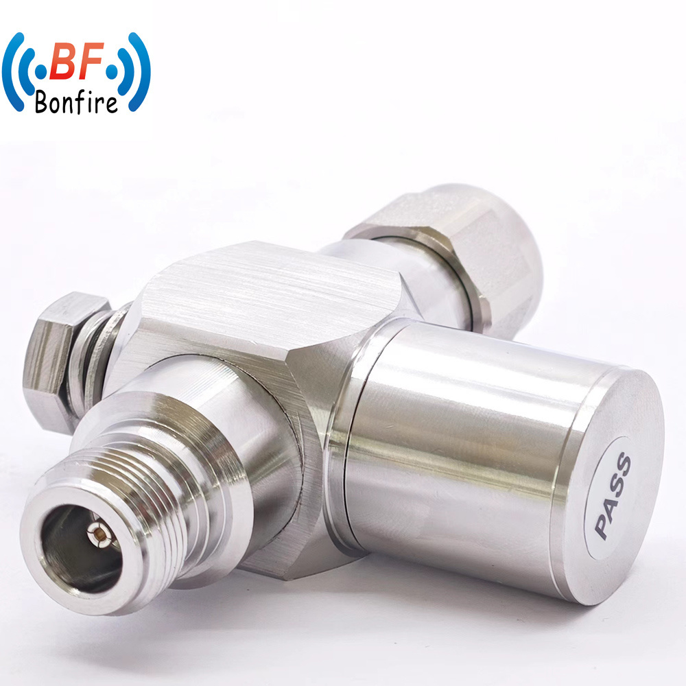 DC-6000MHz RF Arrester Coaxial Lightning Surge Arrester Nm to NF