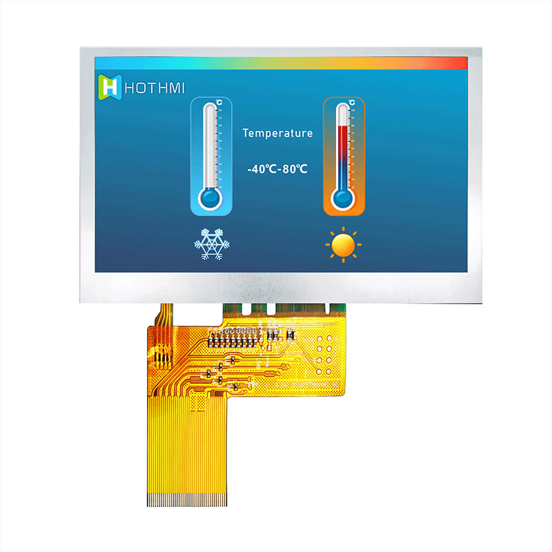 800x480 LVDS 4.3 Inch TFT Display Sunlight Readable TFT-H043A13SVIST6N40