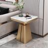 Buy cheap Modern Stainless Steel Shelf Marble Sofa End Table Square Edge from wholesalers