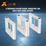 HCW Turnstile Security Gates Supermarket Swing Gate Fingerprint Turnstile Flap