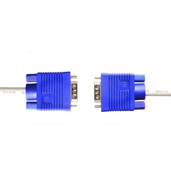 Buy cheap Durable ROHS white 8.0mm VGA Cable Harness Assembly Tinned Copper Thin VGA Cable from wholesalers