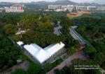 25m Wide Customized Luxury Wedding Tents With High Peak / Outdoor Exhibition