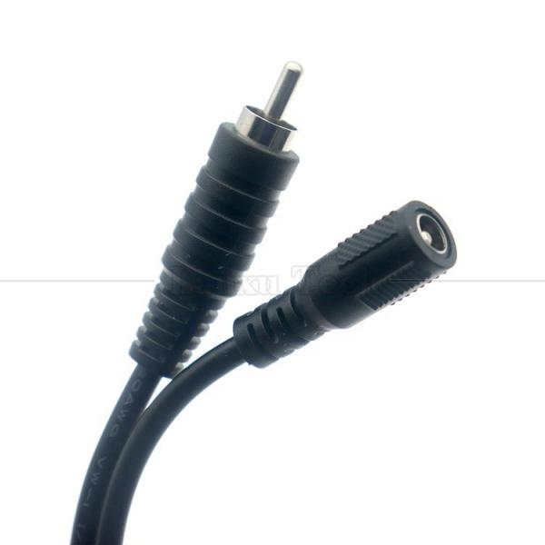 Buy cheap RCA Male to DC 5.5x2.5mm 5.5x2.1mm Female Plug Barrel Jack 12V DC Pedal Power Cable from wholesalers