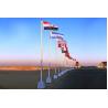 Buy cheap Eliminating Noise Advertising Flag Pole , Durable Stylish Commercial Flag Pole from wholesalers