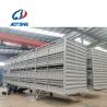 Buy cheap 3 Axles Two Storages 50 Head Cow Livestock Fence Truck Trailer for Cattle Transport from wholesalers