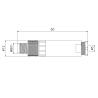 Buy cheap Straight Plastic M8 3 Pin female Connector for Automotive / power from wholesalers