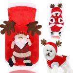 100% Cotton Soft Pet Christmas Clothes Jackets For Small Dogs Cats