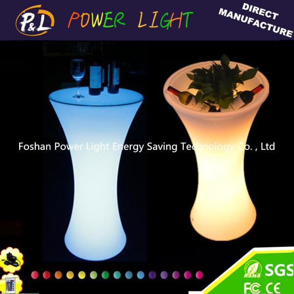 Buy cheap Party Decor Leisure Furniture Rechargeable LED Round Poseur Table from wholesalers