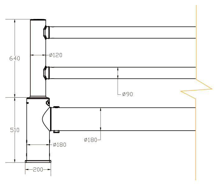Flexible Pedestrian Barrier Anti-Collision Guardrails Warehouse Safety Barrier Traffic Guardrails