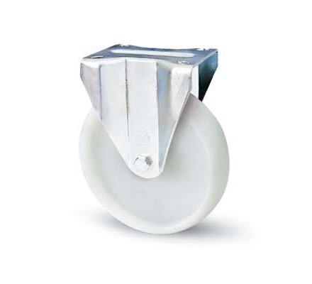 Buy cheap 4 inch trolley wheels white nylon casters industrial castors 300lbs from wholesalers