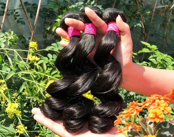 Buy cheap Healthy 100% Malaysian Human Hair Weave Natural Black / Dark Brown From Young Girl from wholesalers