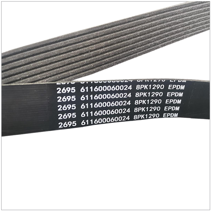 BLACK Excavator Belt for Weichai JAC WP9 WP10 WP12 WP9H WP10H SHANTUI SDLG XGMA Engine Spare Part 8PK1290 611600060024