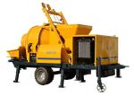 High Pressure Concrete Mixer Pump , Trailer Mounted Hydraulic Cement Concrete