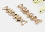 Zinc Alloy Shoe Accessories Chains With Crystal Ornaments Suitable For Girl