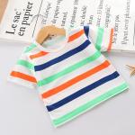 Girls Pattern 1.2M Children Loose Short Sleeve Shirt Cartoon Printed Tshirt For