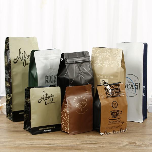 Buy cheap 0-10 Colors Printing Coffee Stand Up Pouch With Window OEM Logo from wholesalers
