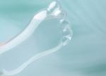 Foot Shape 30ml 60ml Plastic Keychain Refillable Bottle With Flip Cap