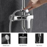 Three Function Bath Shower Mixer Set Copper Alloy Adjustable Descaling Shower