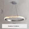 Buy cheap Silver Crystal Chandelier For Living Dining Room Luxury Ring Staircase pendant lighting for dining room(WH-CY-192) from wholesalers