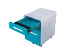 Round Edge Ergonomic 3 Drawer Mobile Pedestal Storage Cabinet