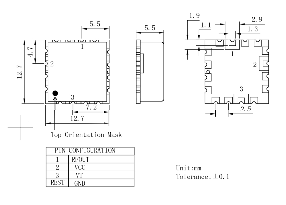 Innotion 10dBm Integrated Circuits IC Chip Coaxial Resonator Oscillator for Electronic Parts YSGM29102940B Voltage Controlled Oscillator