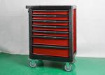 Red Heavy Duty Storage Metal Tool Cabinet Toolbox On Wheels Lockable