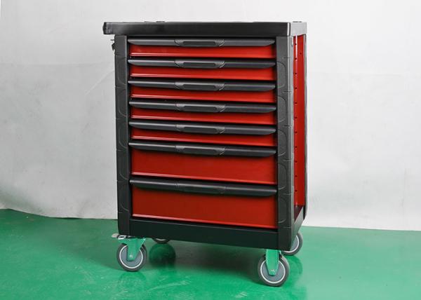 Buy cheap Red Heavy Duty Storage Metal Tool Cabinet Toolbox On Wheels Lockable from wholesalers