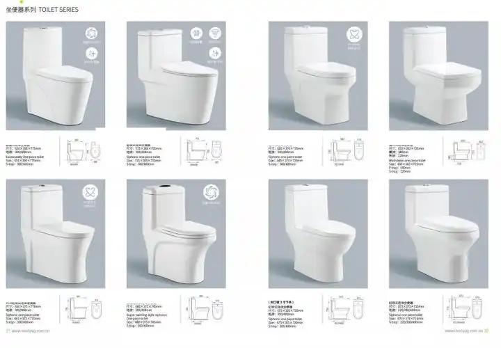 Rimless Dual Flush One Piece Toilet Sanitary Ware Complete Toilet